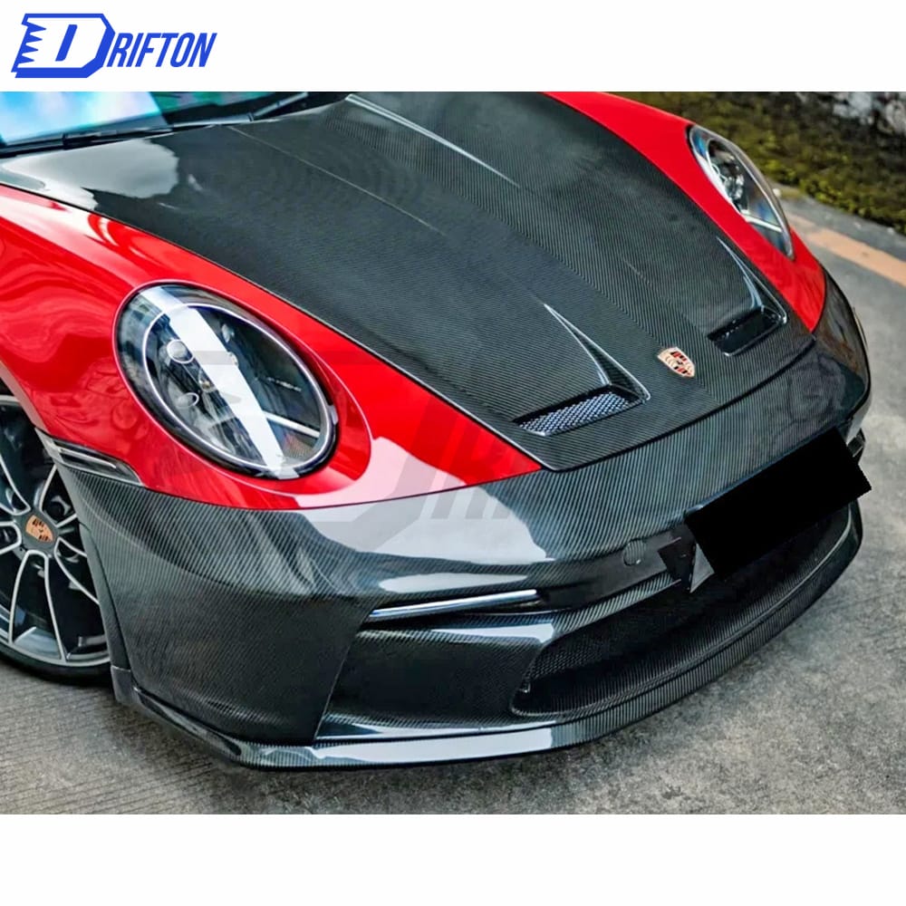 GT3 Style Full Dry Carbon Fiber Front Bumper For Porsche 911 992 Carrera S 2019-2023