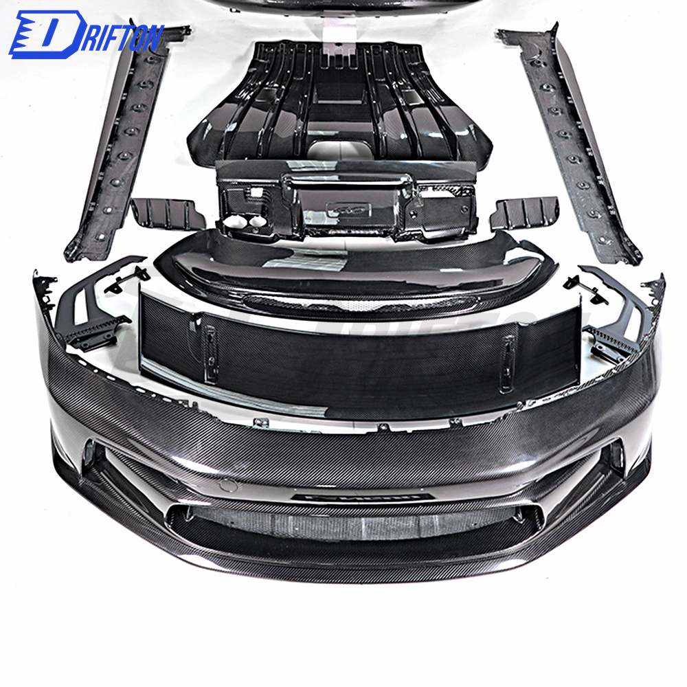 GT3 Style Full Dry Carbon Fiber Front Bumper For Porsche 911 992 Carrera S 2019-2023