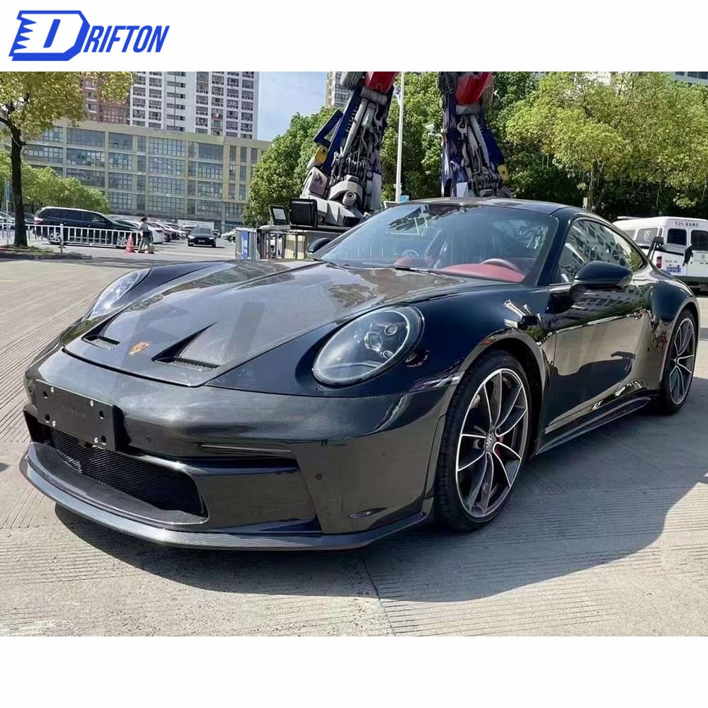 GT3 Style Full Dry Carbon Fiber Front Bumper For Porsche 911 992 Carrera S 2019-2023