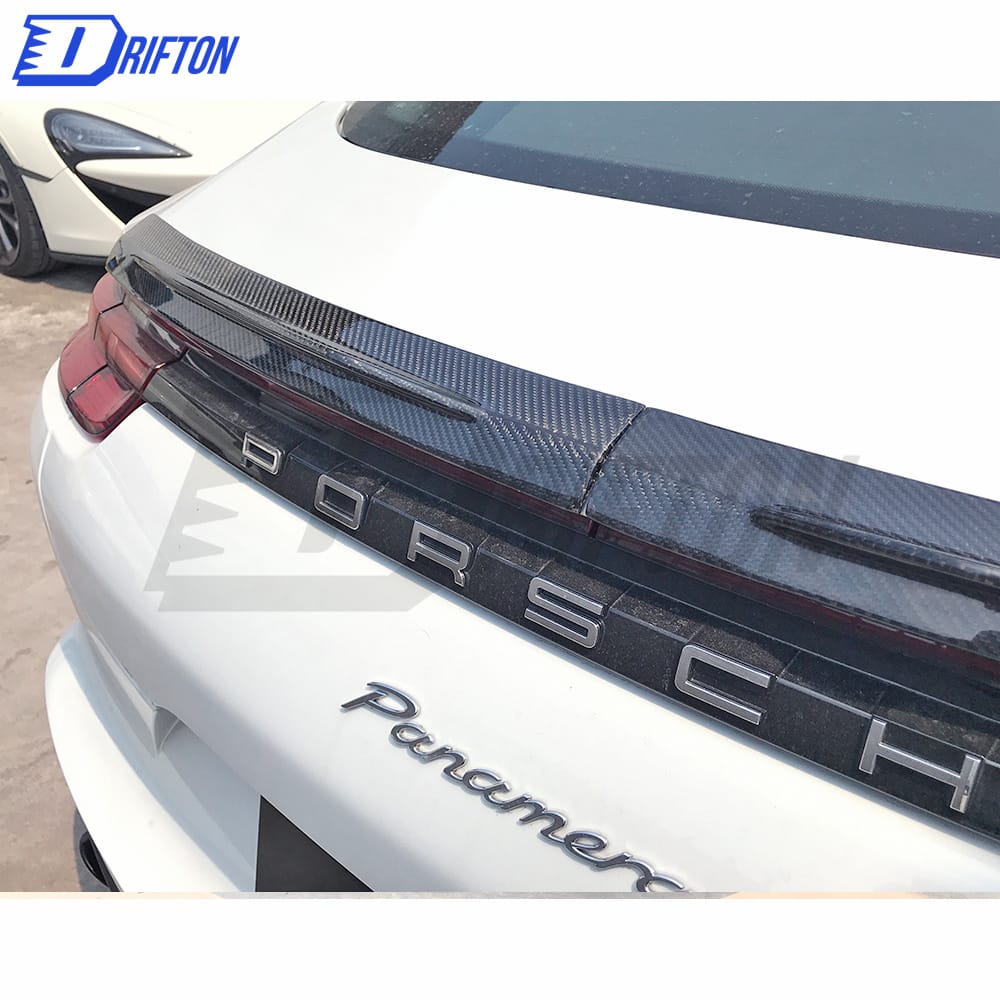 Mansory Style Dry Carbon Fiber Rear Trunk Spoiler For Porsche Panamera 971 2017-2018