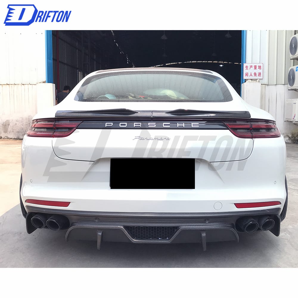 Mansory Style Dry Carbon Fiber Rear Trunk Spoiler For Porsche Panamera 971 2017-2018