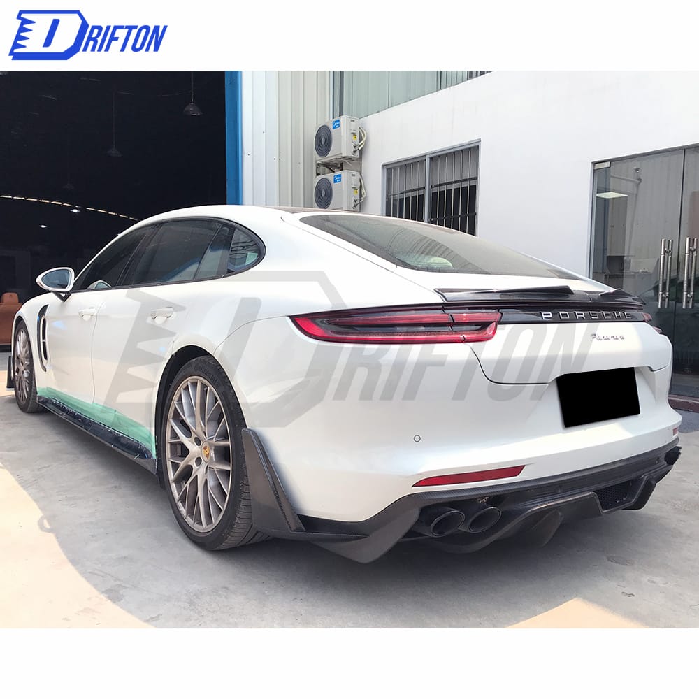 Mansory Style Dry Carbon Fiber Rear Trunk Spoiler For Porsche Panamera 971 2017-2018