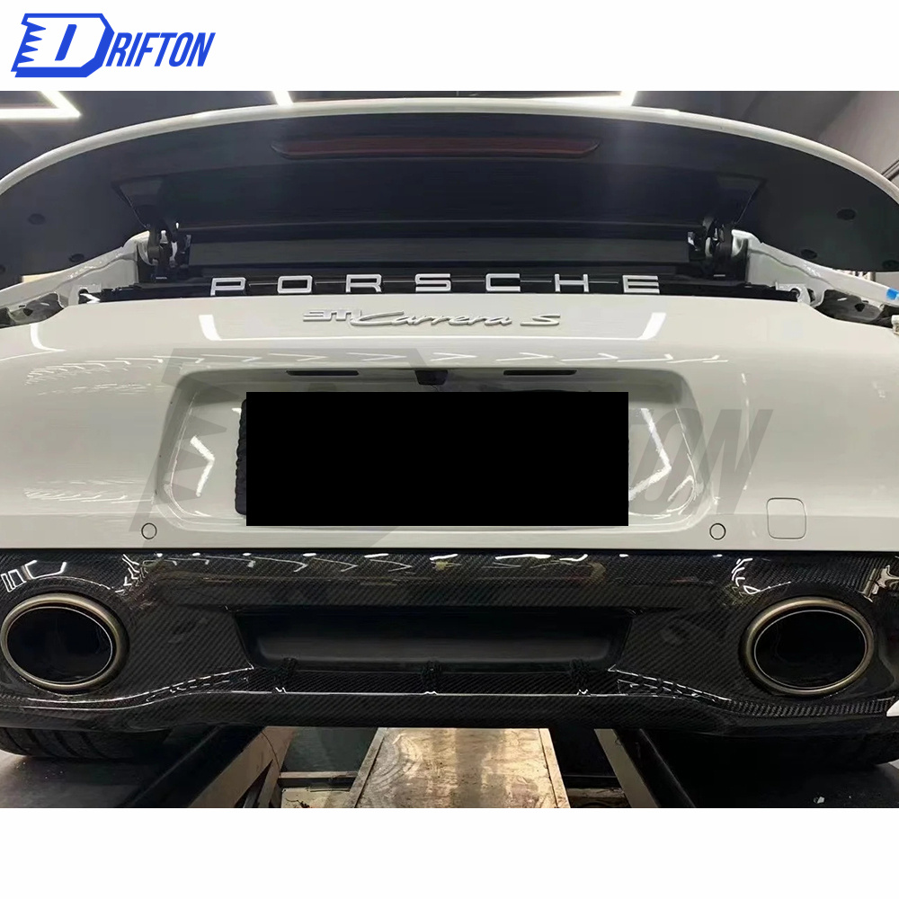 OEM Style Dry Carbon Fiber Diffuser For Porsche 911 992 Carrera S 2019-2023