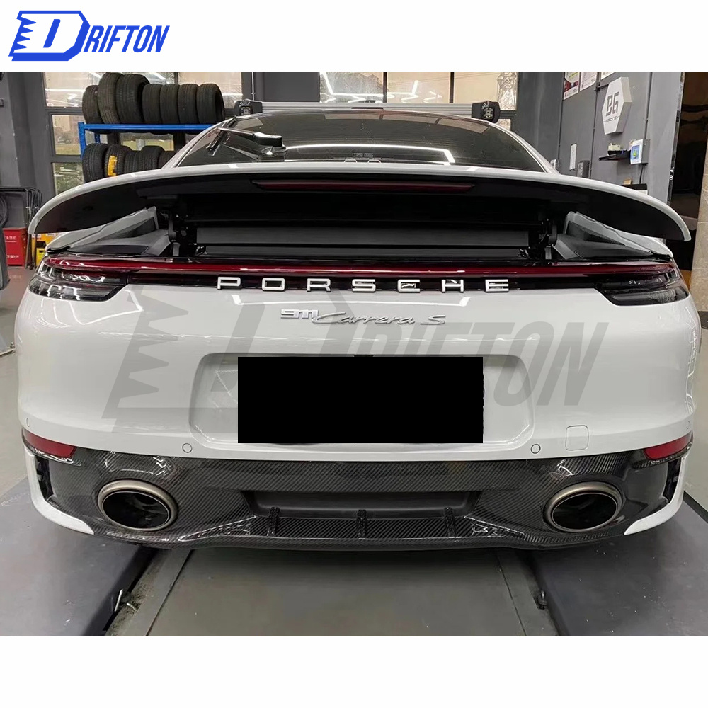 OEM Style Dry Carbon Fiber Diffuser For Porsche 911 992 Carrera S 2019-2023