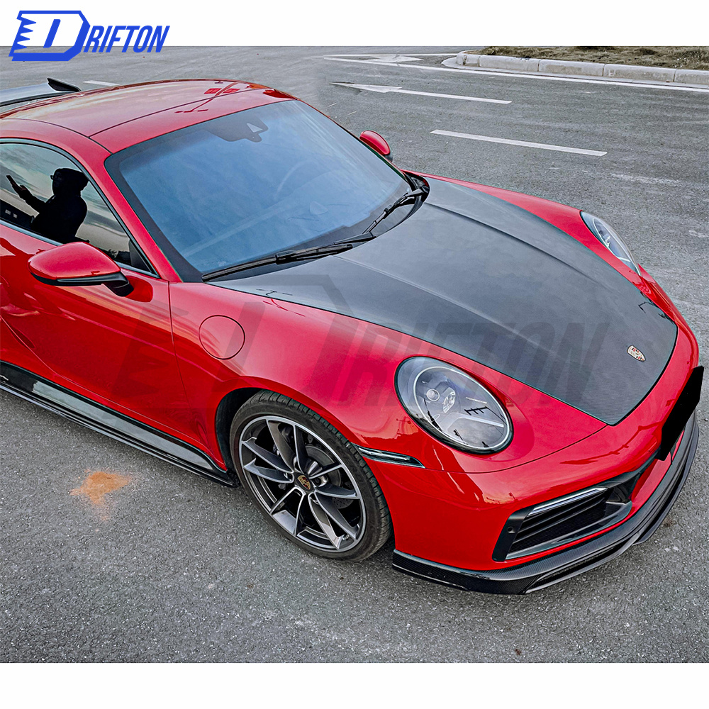 OEM Style Dry Carbon Fiber Hood For Porsche 911 992 Carrera S 2019-2023