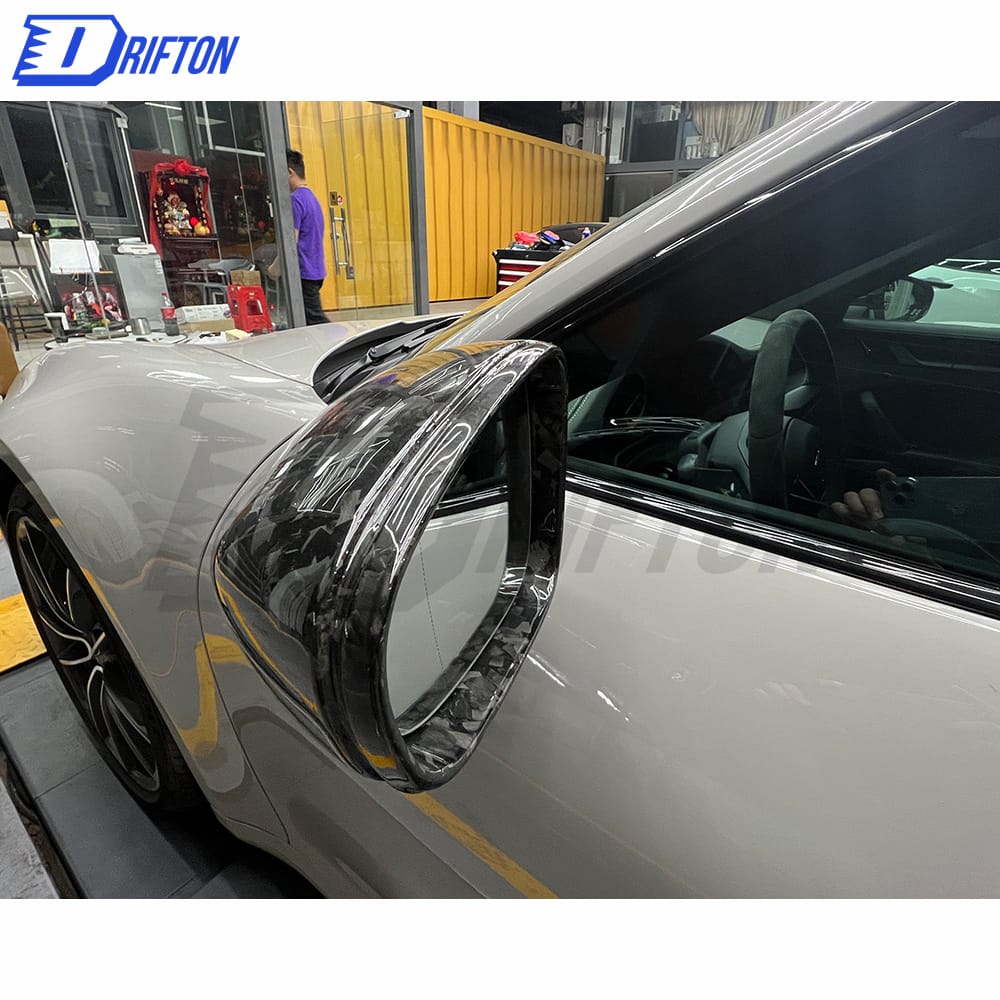OEM Style Forged Dry Carbon Fiber Mirror Cover For Porsche 911 992 Carrera S 2019-2023