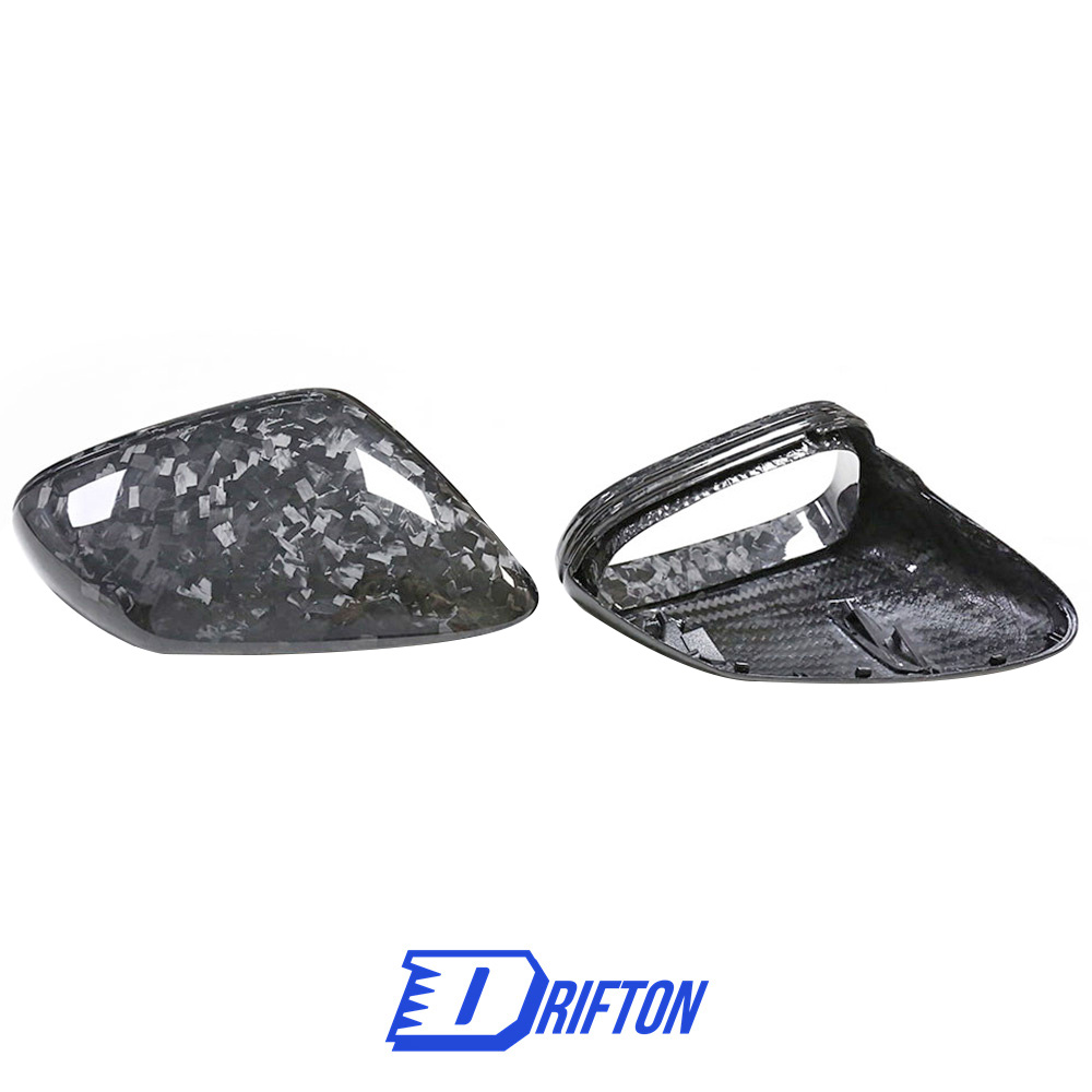 OEM Style Forged Dry Carbon Fiber Mirror Cover For Porsche 911 992 Carrera S 2019-2023