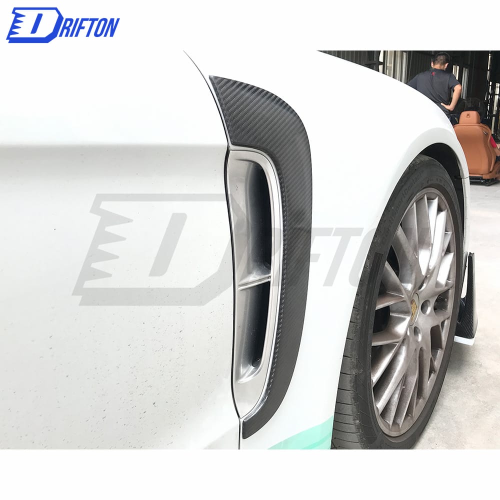OKING Style Dry Carbon Fiber Fender Side Vent For Porsche Panamera 971 2017-2018