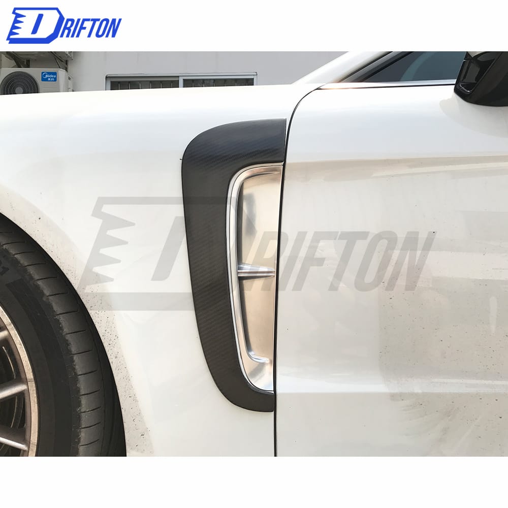 OKING Style Dry Carbon Fiber Fender Side Vent For Porsche Panamera 971 2017-2018