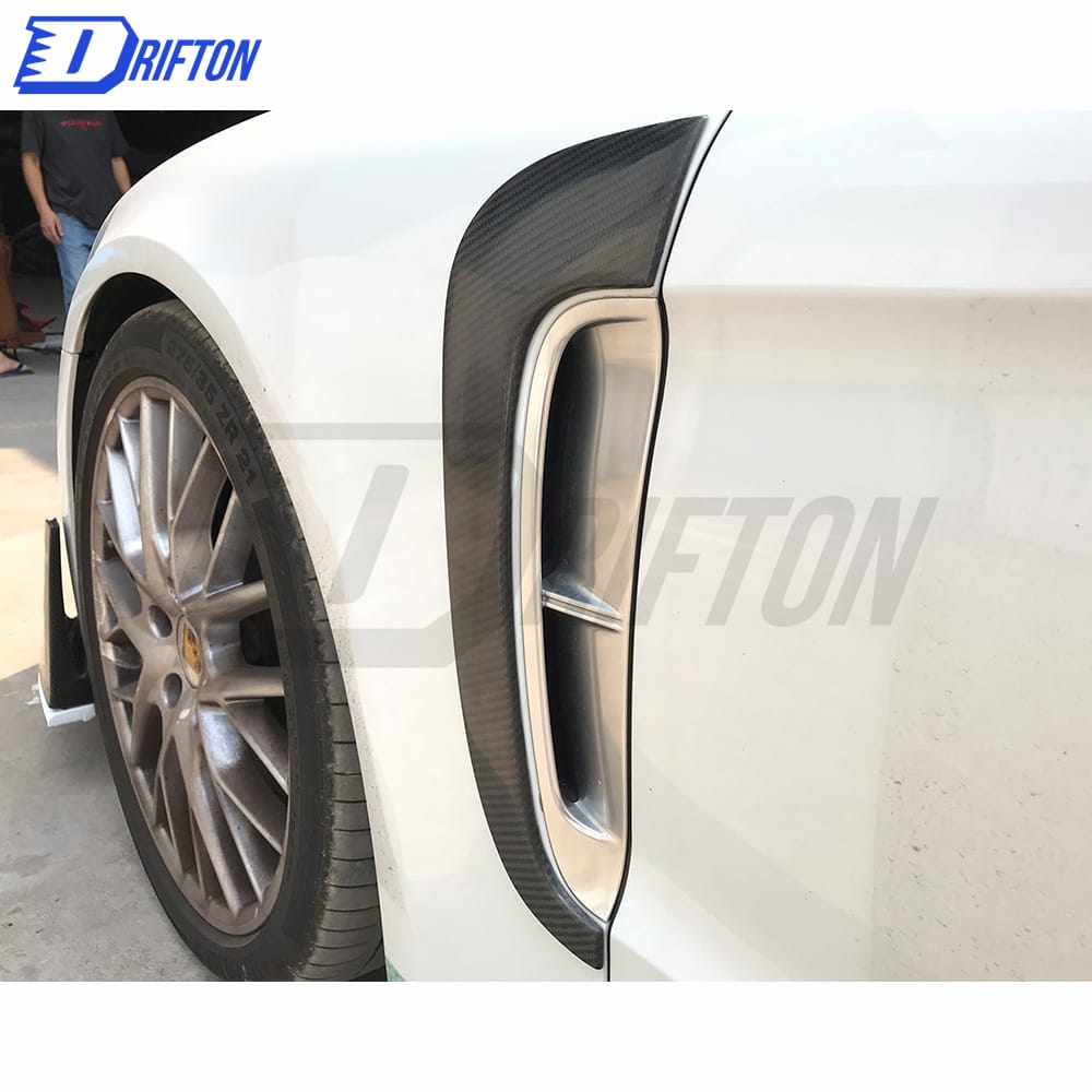 OKING Style Dry Carbon Fiber Fender Side Vent For Porsche Panamera 971 2017-2018