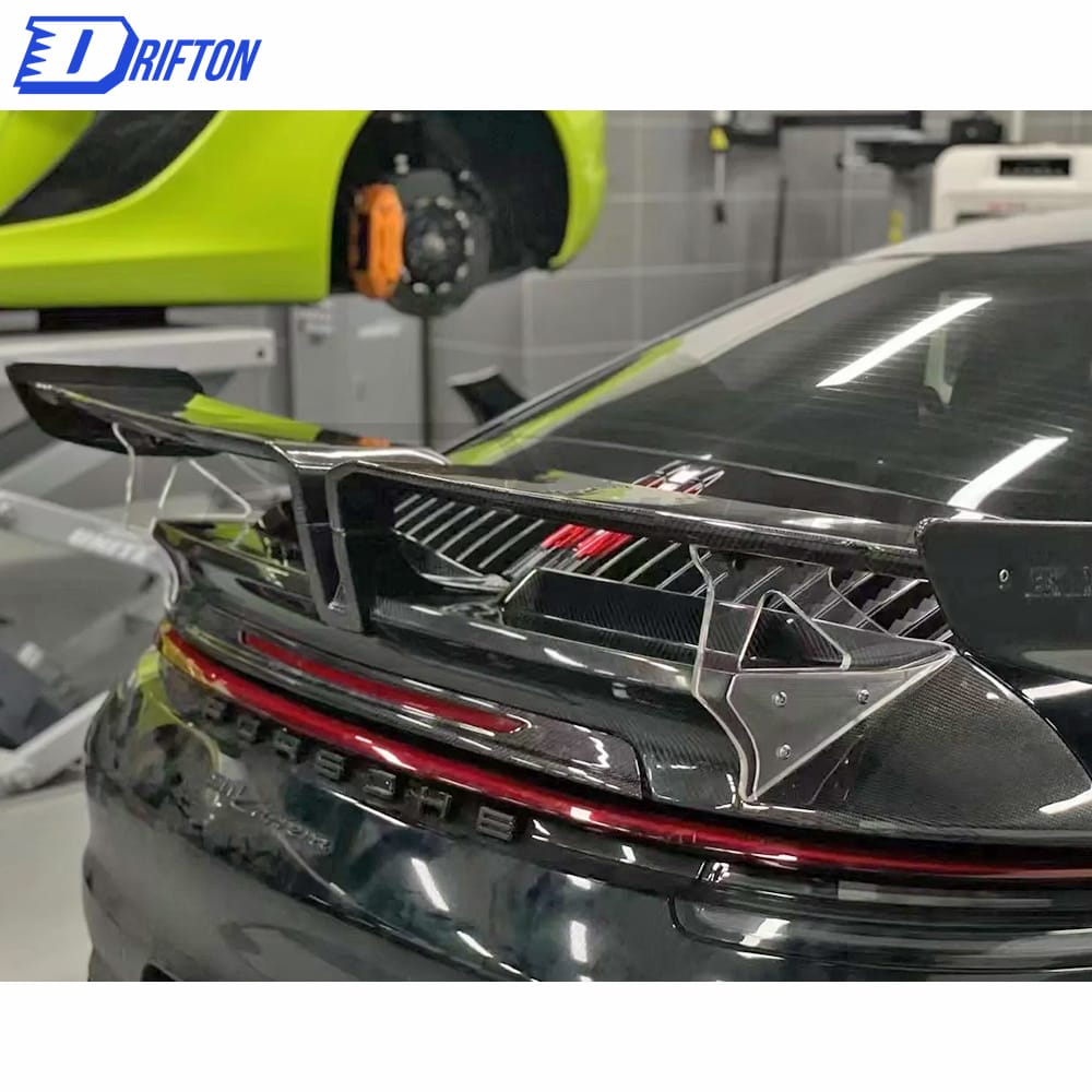 Techart Style Dry Carbon Fiber Rear Spoiler For Porsche 911 992 Carrera S 2019-2023