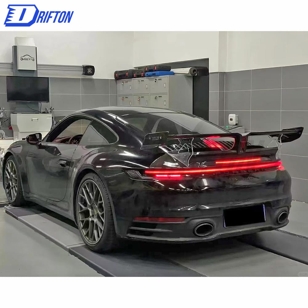 Techart Style Dry Carbon Fiber Rear Spoiler For Porsche 911 992 Carrera S 2019-2023