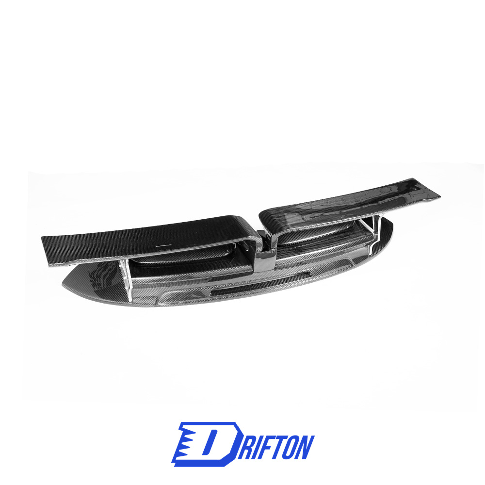 Techart Style Dry Carbon Fiber With Full Primer Rear Spoiler For Porsche 911 992 Carrera S 2019-2023