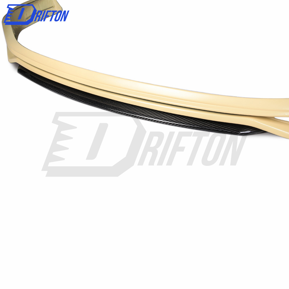 Techart Style Dry Carbon Fiber With Portion Primer Front Lip For Porsche 911 992 Carrera S 2019-2023