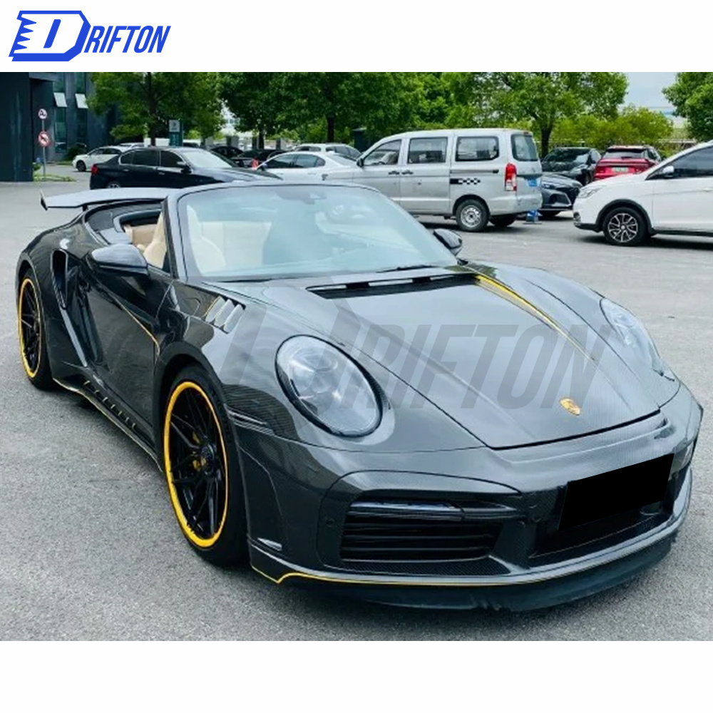 TopCar Style Dry Carbon Fiber Fenders For Porsche 911 992 Carrera S 2019-2023
