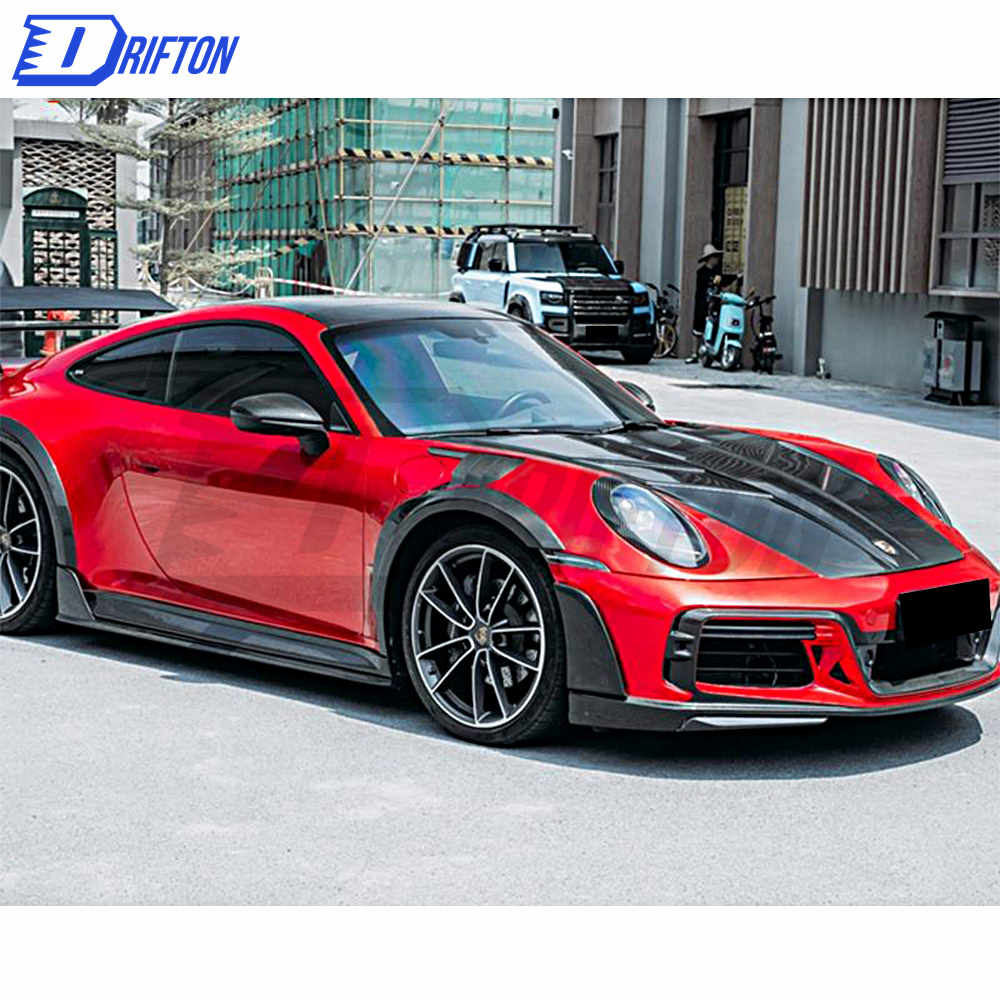 Z007 Style Dry Carbon Fiber Hood For Porsche 911 992 Carrera S 2019-2023