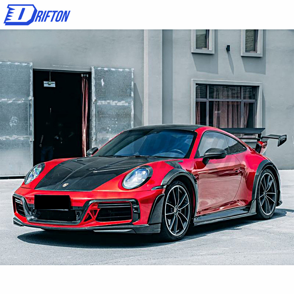 Z007 Style Dry Carbon Fiber Hood For Porsche 911 992 Carrera S 2019-2023
