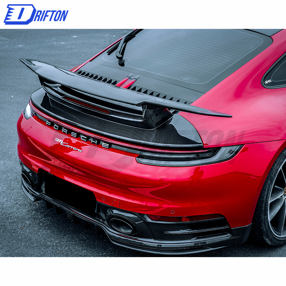 Z007 Style Dry Carbon Fiber Rear Diffuser For Porsche 911 992 Carrera S 2019-2023