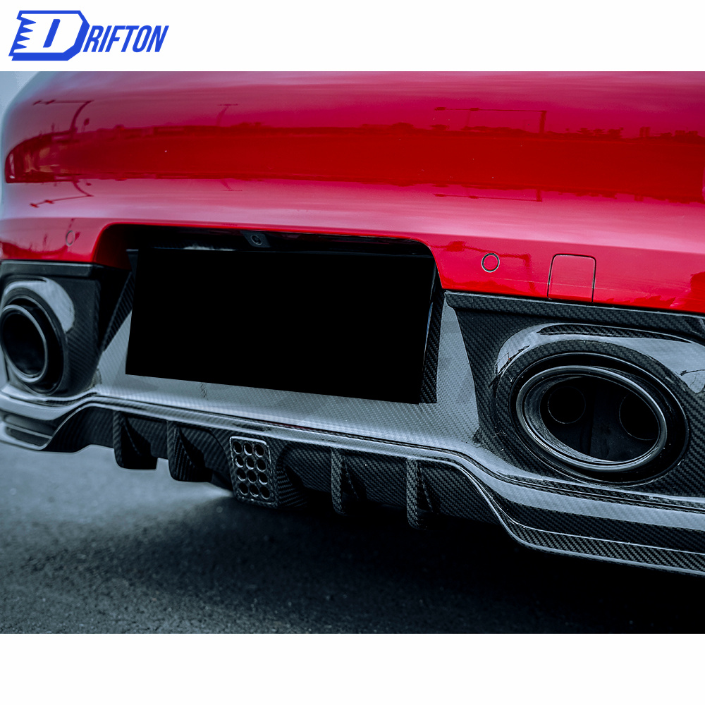 Z007 Style Dry Carbon Fiber Rear Diffuser For Porsche 911 992 Carrera S 2019-2023