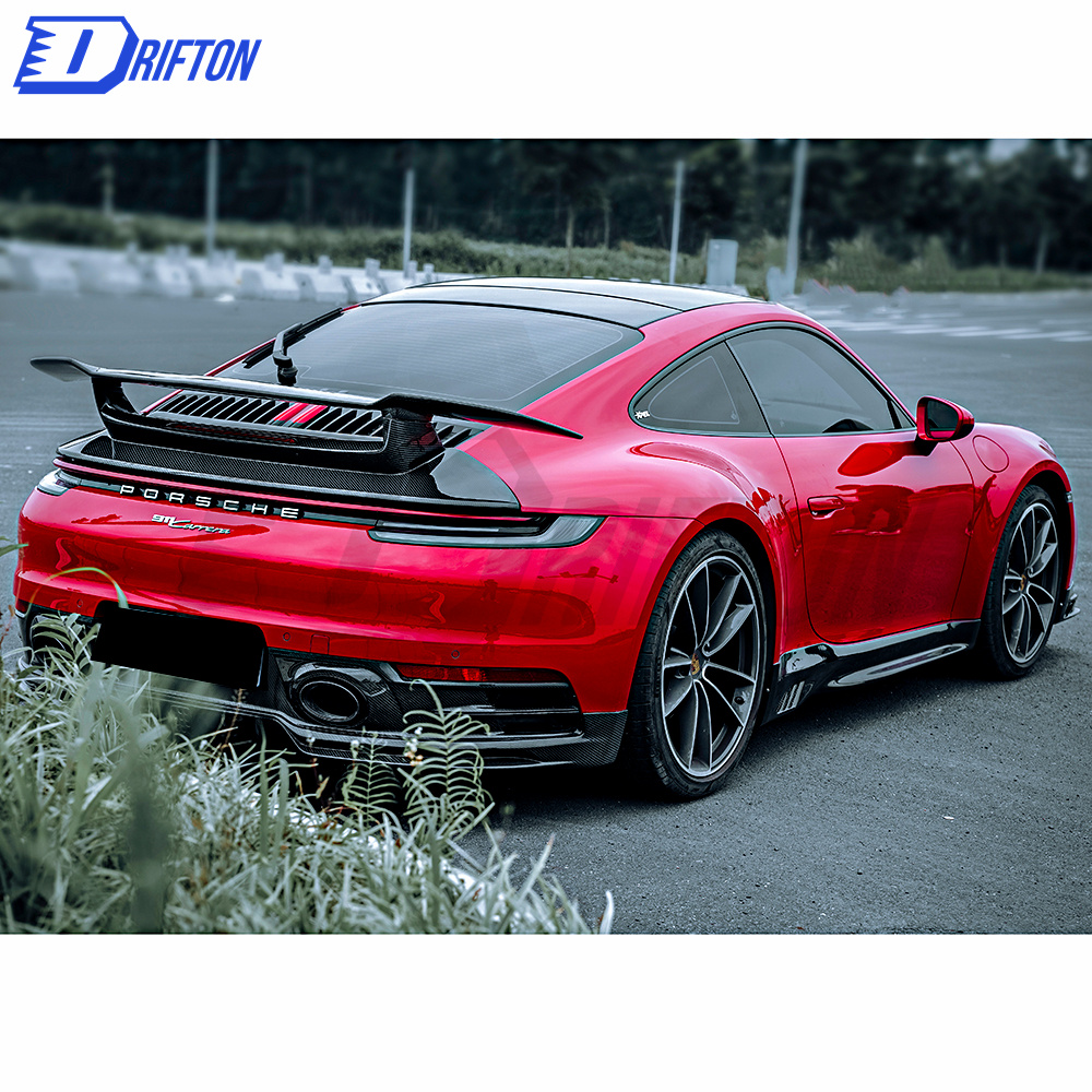 Z007 Style Dry Carbon Fiber Side Skirt For Porsche 911 992 Carrera S 2019-2023