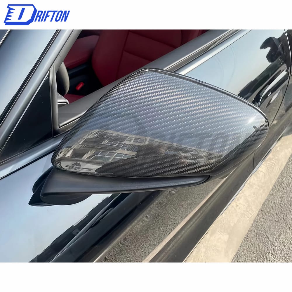 Dry Carbon Fiber Mirror Cover (Replacement) For Porsche Taycan 2019-2020