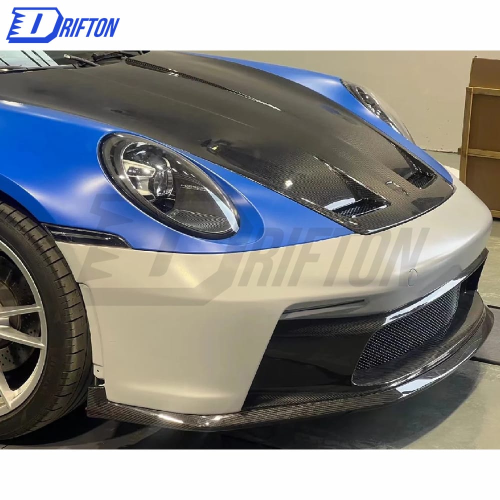 GT3 Style Dry Carbon Fiber With Portion Primer Body Kit For Porsche 911 992 Carrera S 2019-2023