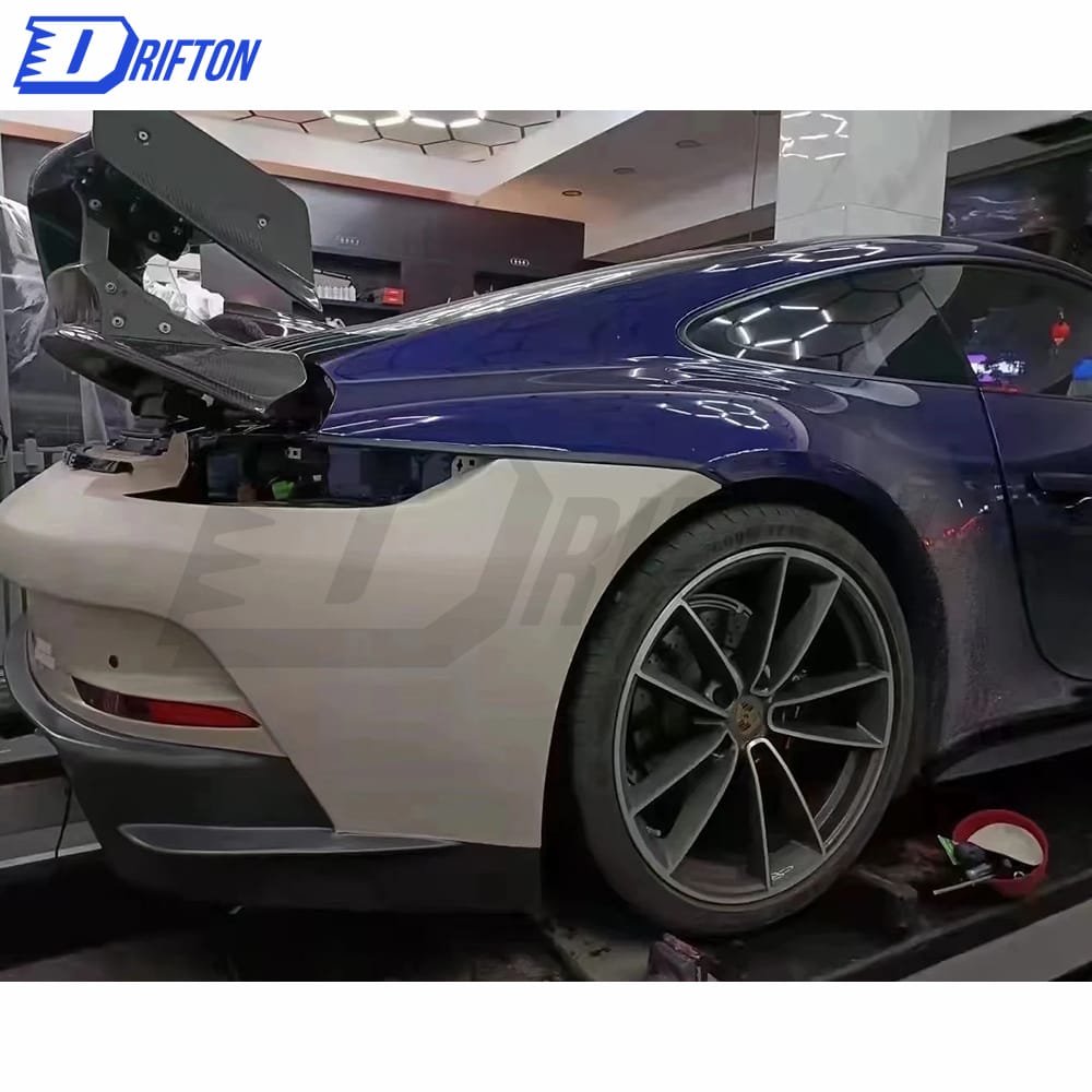GT3 Style Dry Carbon Fiber With Portion Primer Body Kit For Porsche 911 992 Carrera S 2019-2023
