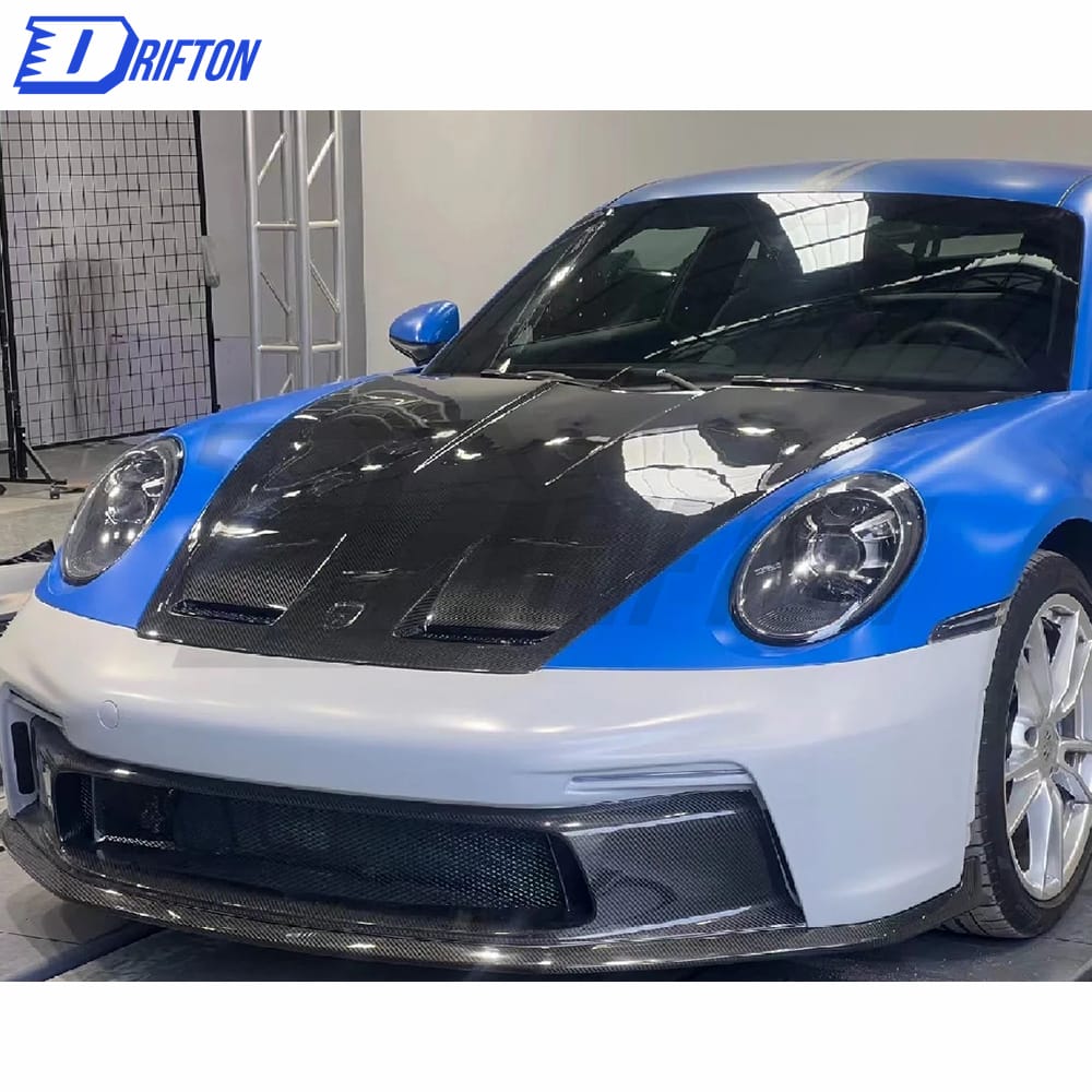 GT3 Style Dry Carbon Fiber With Portion Primer Body Kit For Porsche 911 992 Carrera S 2019-2023