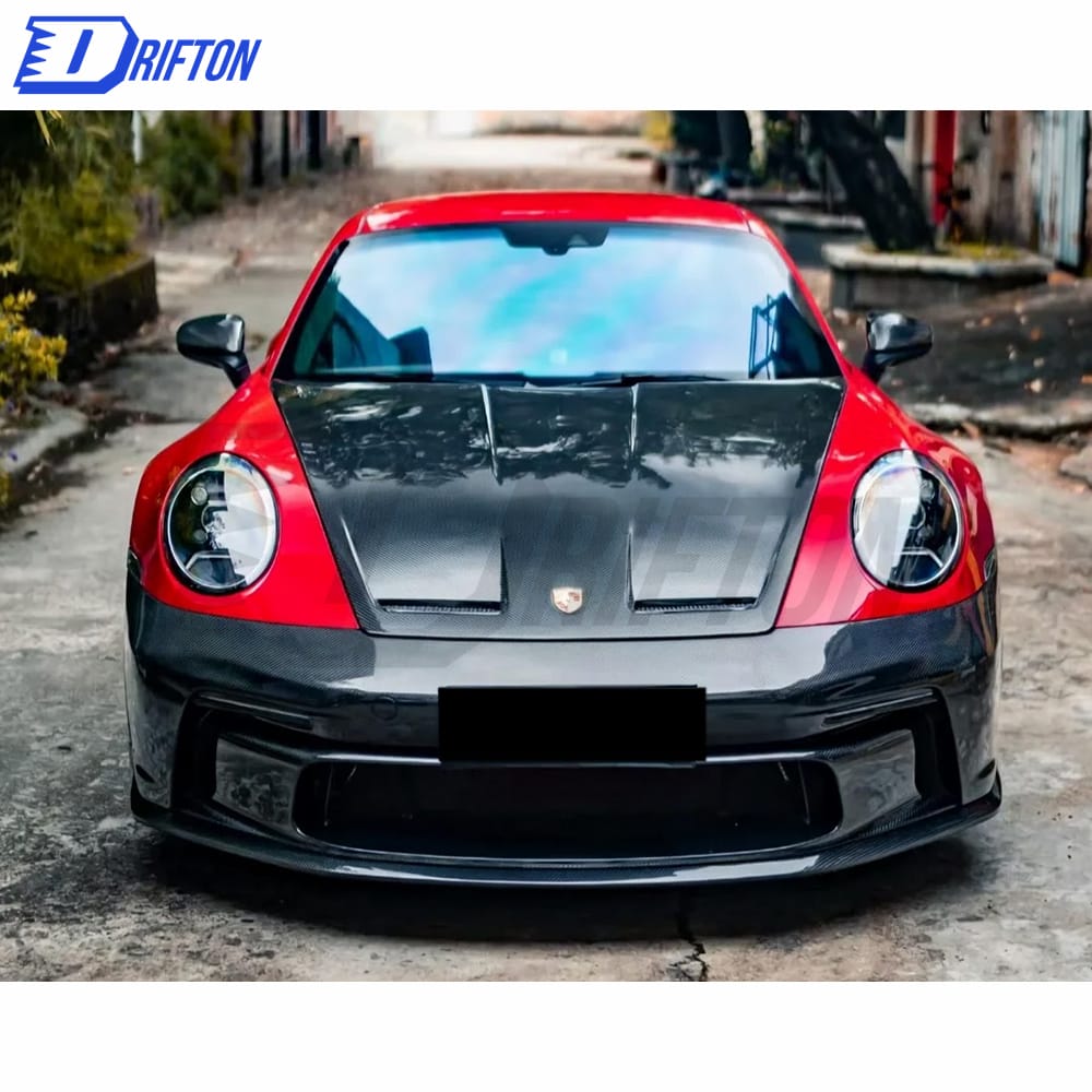 GT3 Style Full Dry Carbon Fiber Body Kit For Porsche 911 992 Carrera S 2019-2023