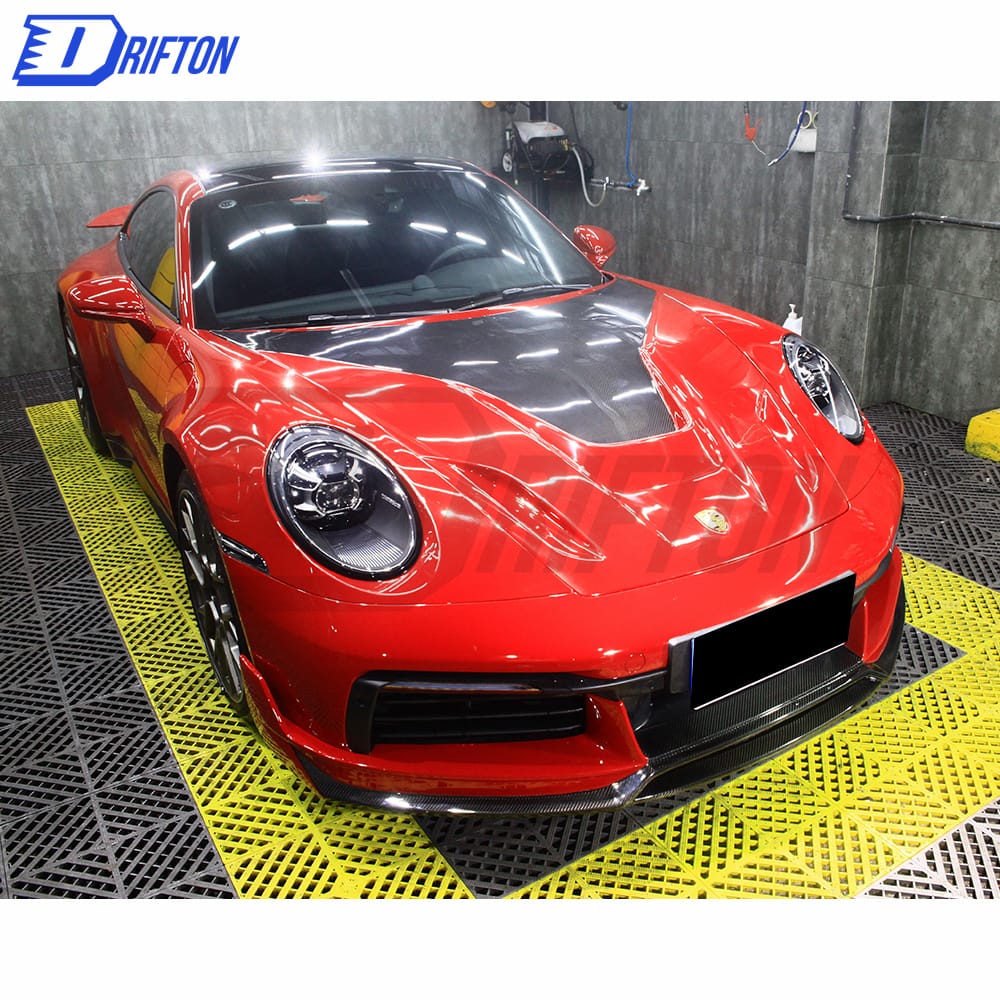 MIW Style Dry Carbon Fiber Hood For Porsche 911 992 Carrera S 2019-2023