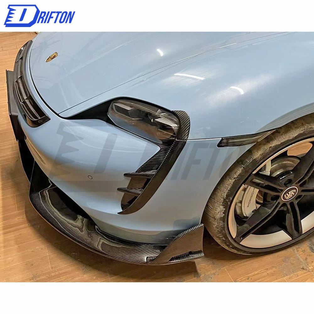 MSY Style Dry Carbon Fiber Front Side Vents For Porsche Taycan Turbo 2019-2020