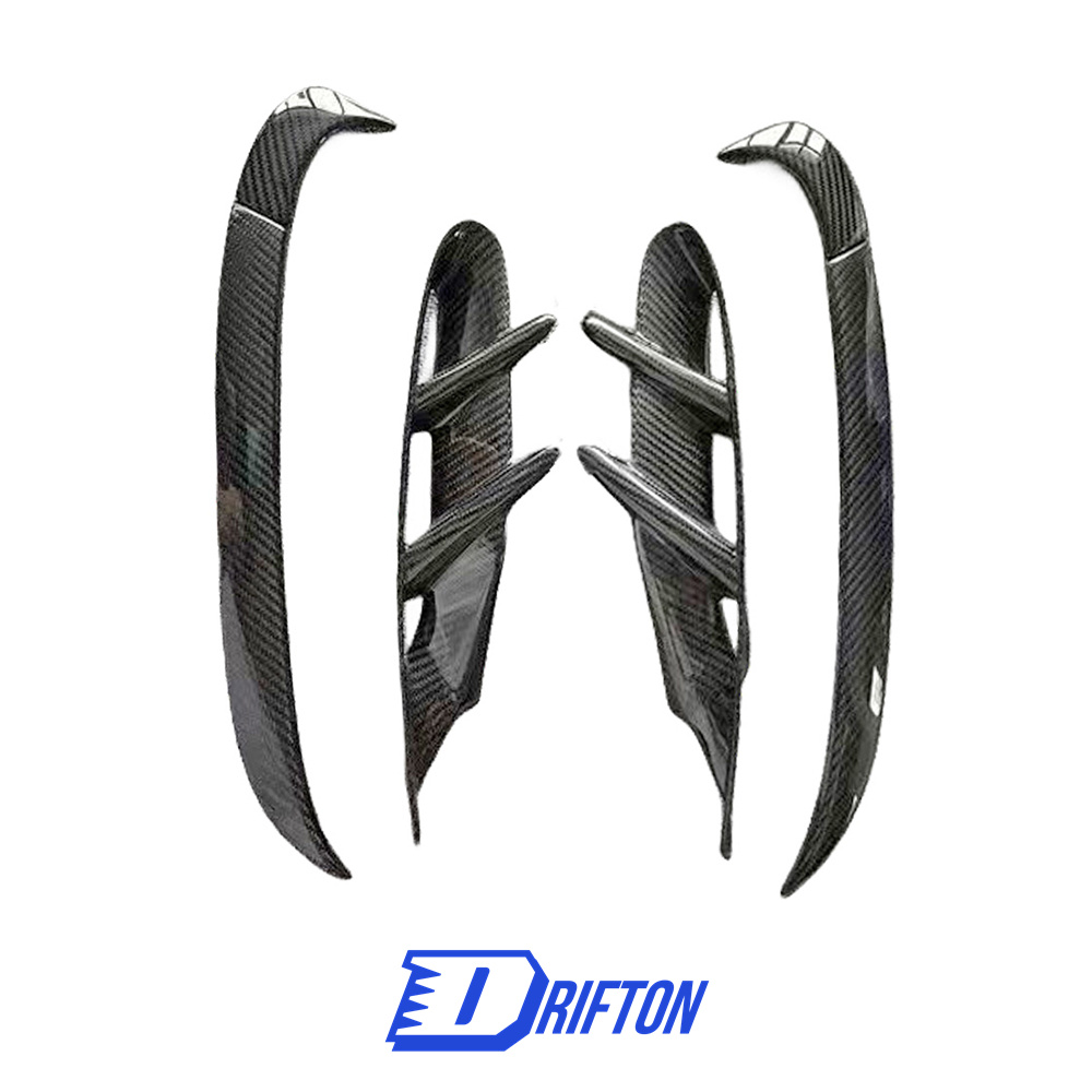 MSY Style Dry Carbon Fiber Front Side Vents For Porsche Taycan Turbo 2019-2020