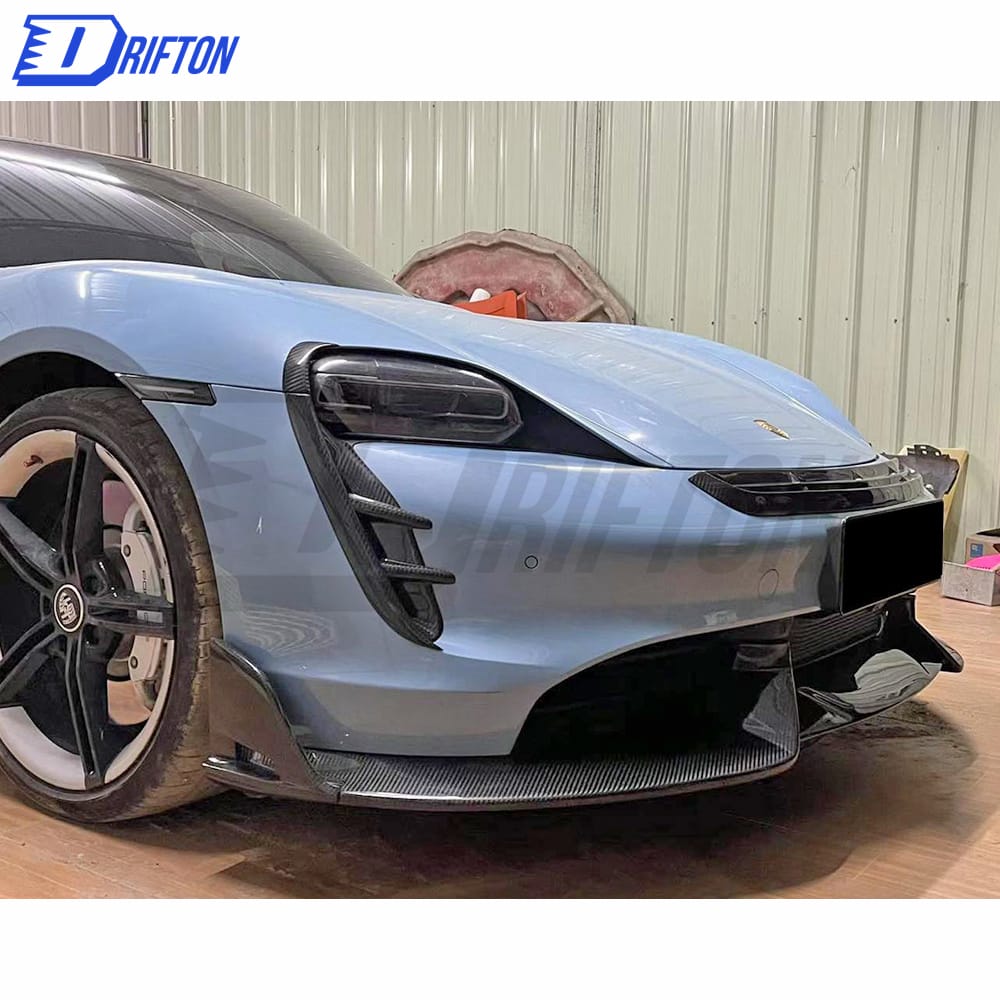 MSY Style Dry Carbon Fiber Front Side Vents For Porsche Taycan Turbo 2019-2020