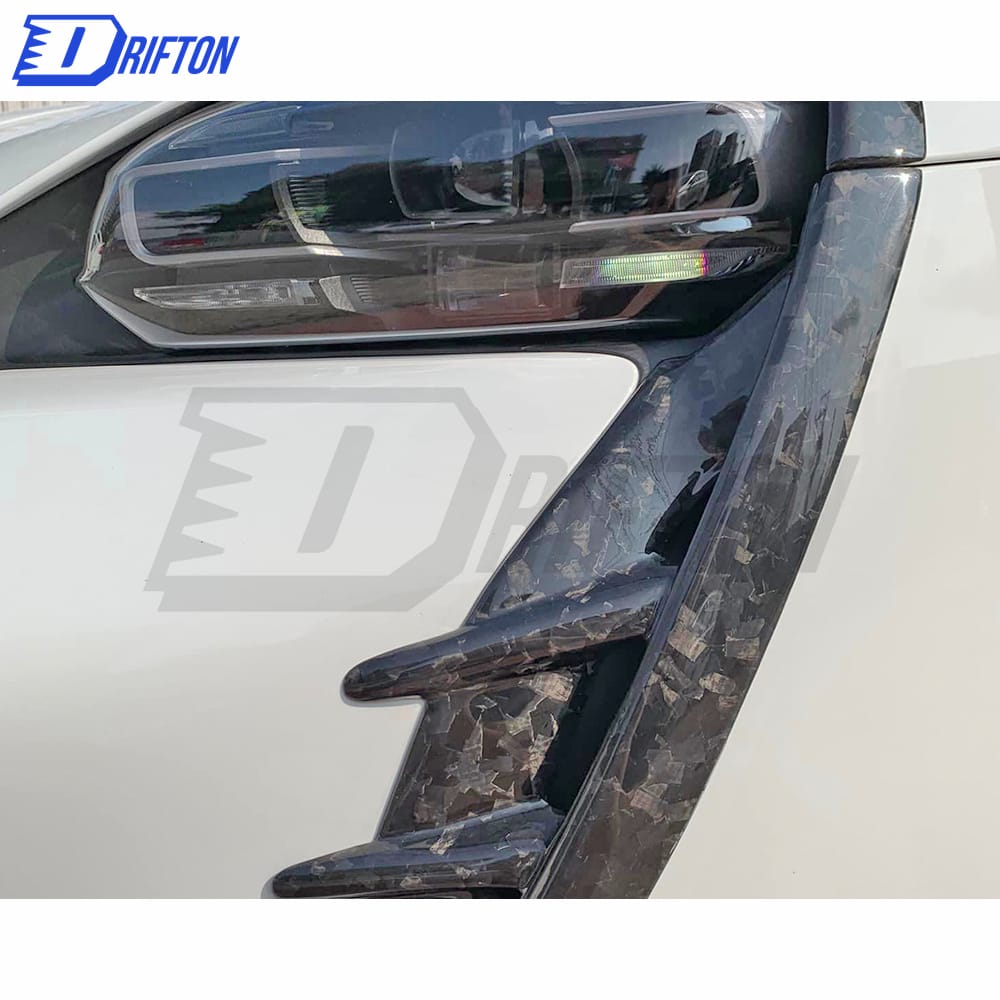 MSY Style Dry Carbon Fiber Front Side Vents For Porsche Taycan Turbo 2019-2020