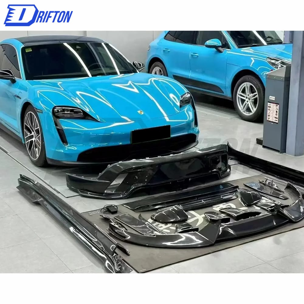 MSY Style Dry Carbon Fiber Side Skirt For Porsche Taycan Turbo 2019-2020