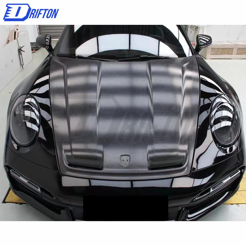 TechArt Style Dry Carbon FIber Hood For Porsche 911 992 Turbo S 2019-2023