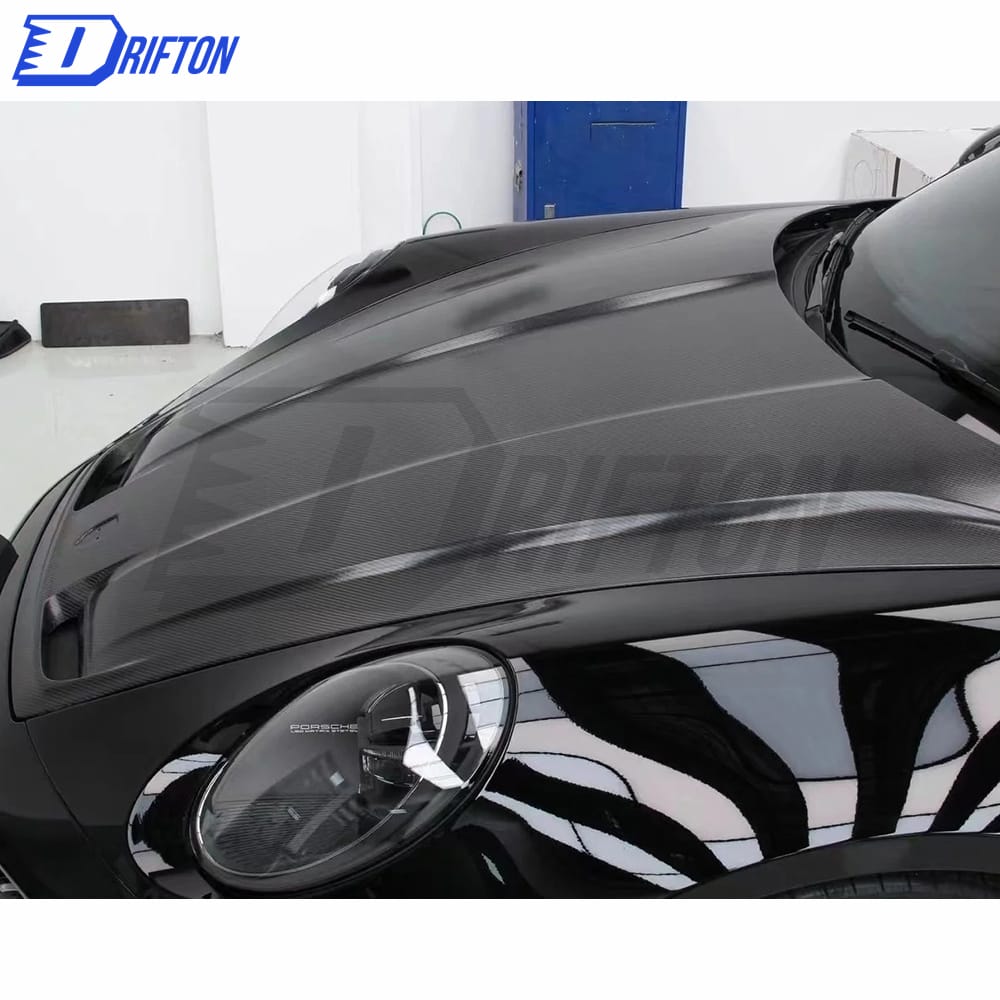 TechArt Style Dry Carbon FIber Hood For Porsche 911 992 Turbo S 2019-2023