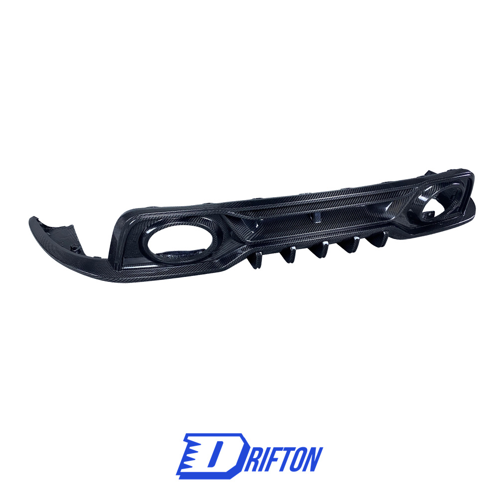 Techart Style Dry Carbon Fiber Rear Diffuser For Porsche 911 992 Turbo S 2019-2023