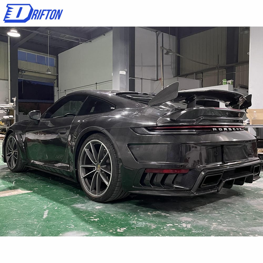 Topcar Stinger Style Dry Carbon Fiber Full Body Kit For Porsche 911 992 Carrera S 2019-2023