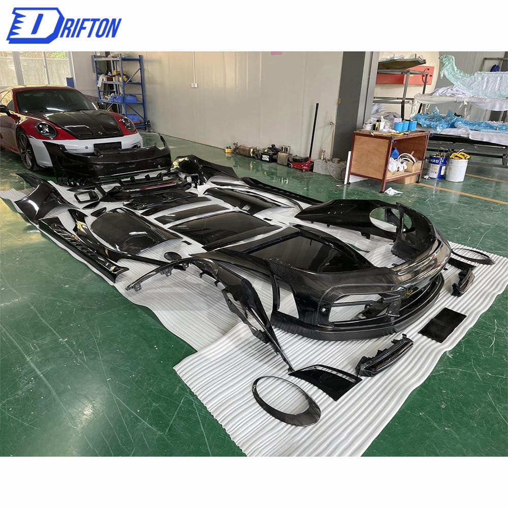 Topcar Stinger Style Dry Carbon Fiber Full Body Kit For Porsche 911 992 Carrera S 2019-2023