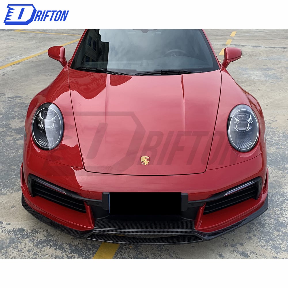 Turbo S Style Dry Carbon Fiber Front Lip For Porsche 911 992 2019-2023
