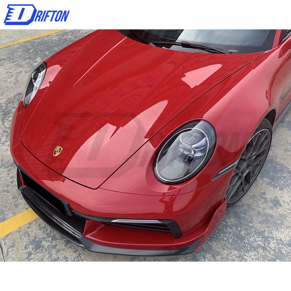 Turbo S Style Dry Carbon Fiber Front Lip For Porsche 911 992 2019-2023