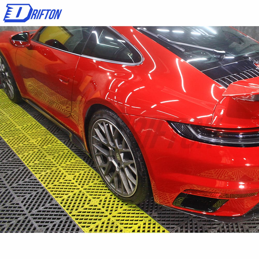 Turbo S Style Dry Carbon Fiber Side Skirt For Porsche 911 992 2019-2023