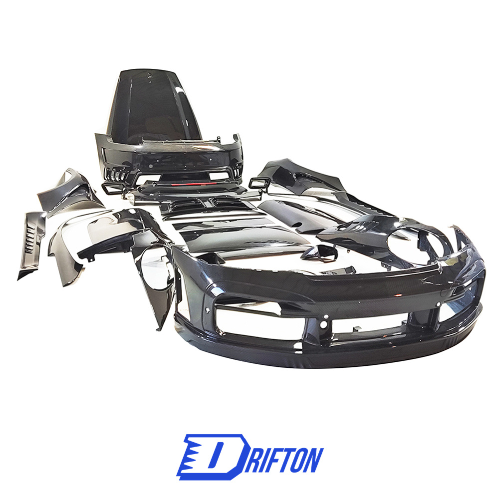 Topcar Stinger Style Dry Carbon Fiber Full Body Kit For Porsche 911 992 Carrera S 2019-2023