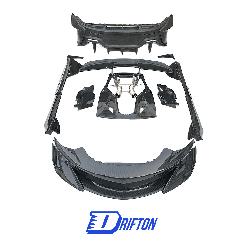 600LT Style Dry Carbon Fiber Body Kit For Mclaren 570S 2015-2020