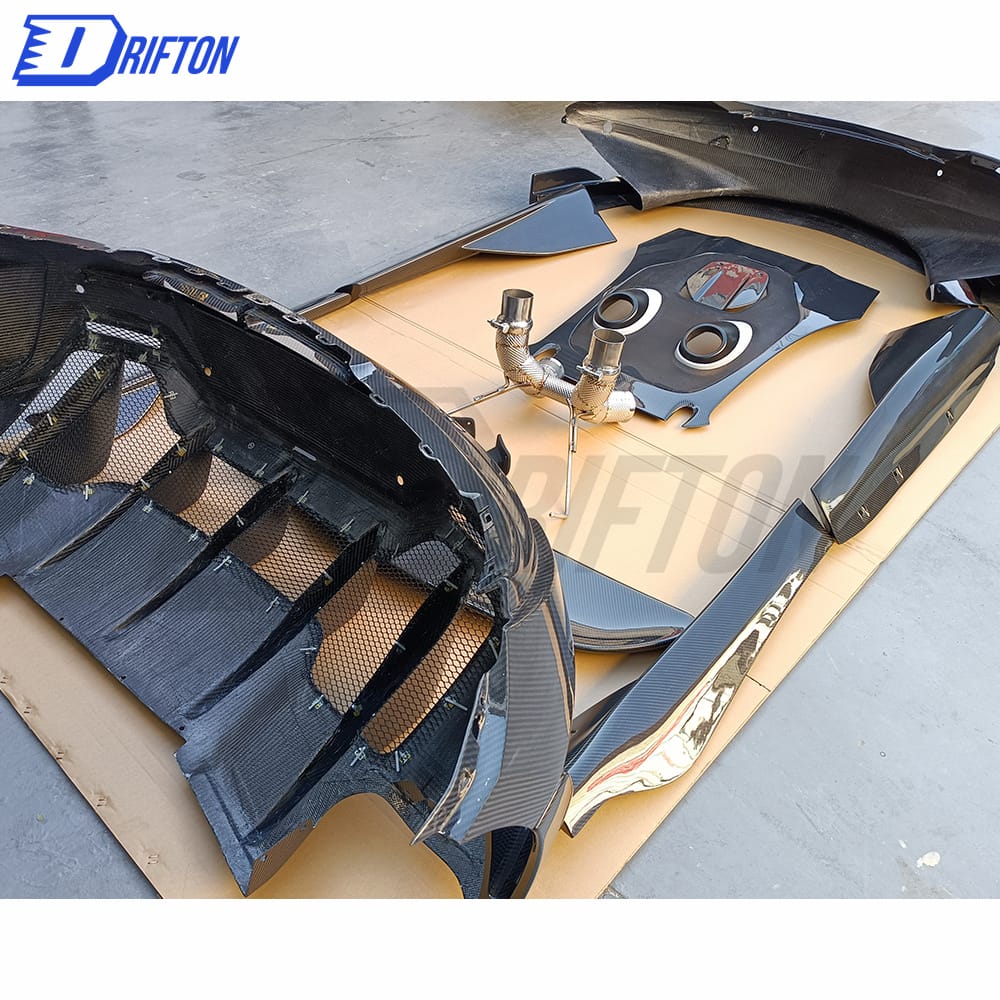 600LT Style Dry Carbon Fiber Body Kit For Mclaren 570S 2015-2020