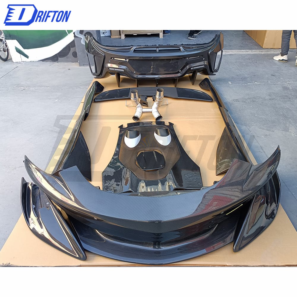 600LT Style Dry Carbon Fiber Body Kit For Mclaren 570S 2015-2020