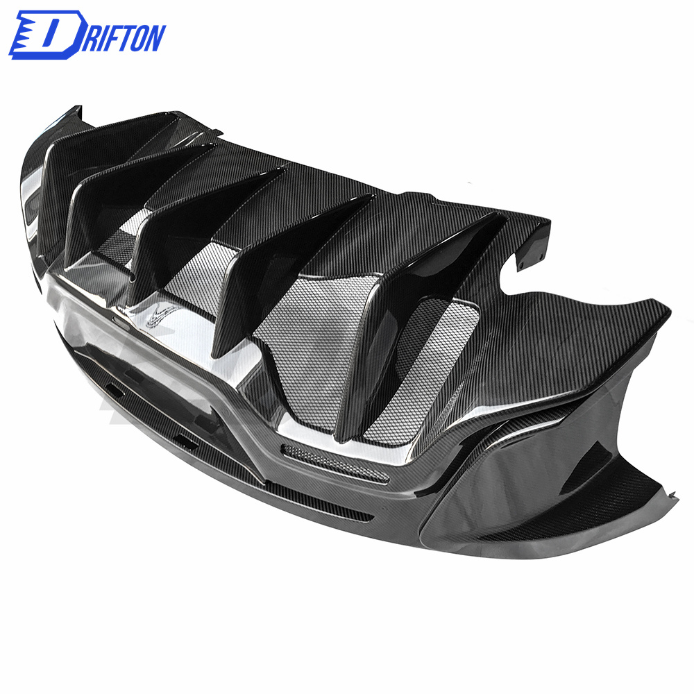 600LT Style Dry Carbon Fiber Rear Bumper For Mclaren 570S 2015-2020
