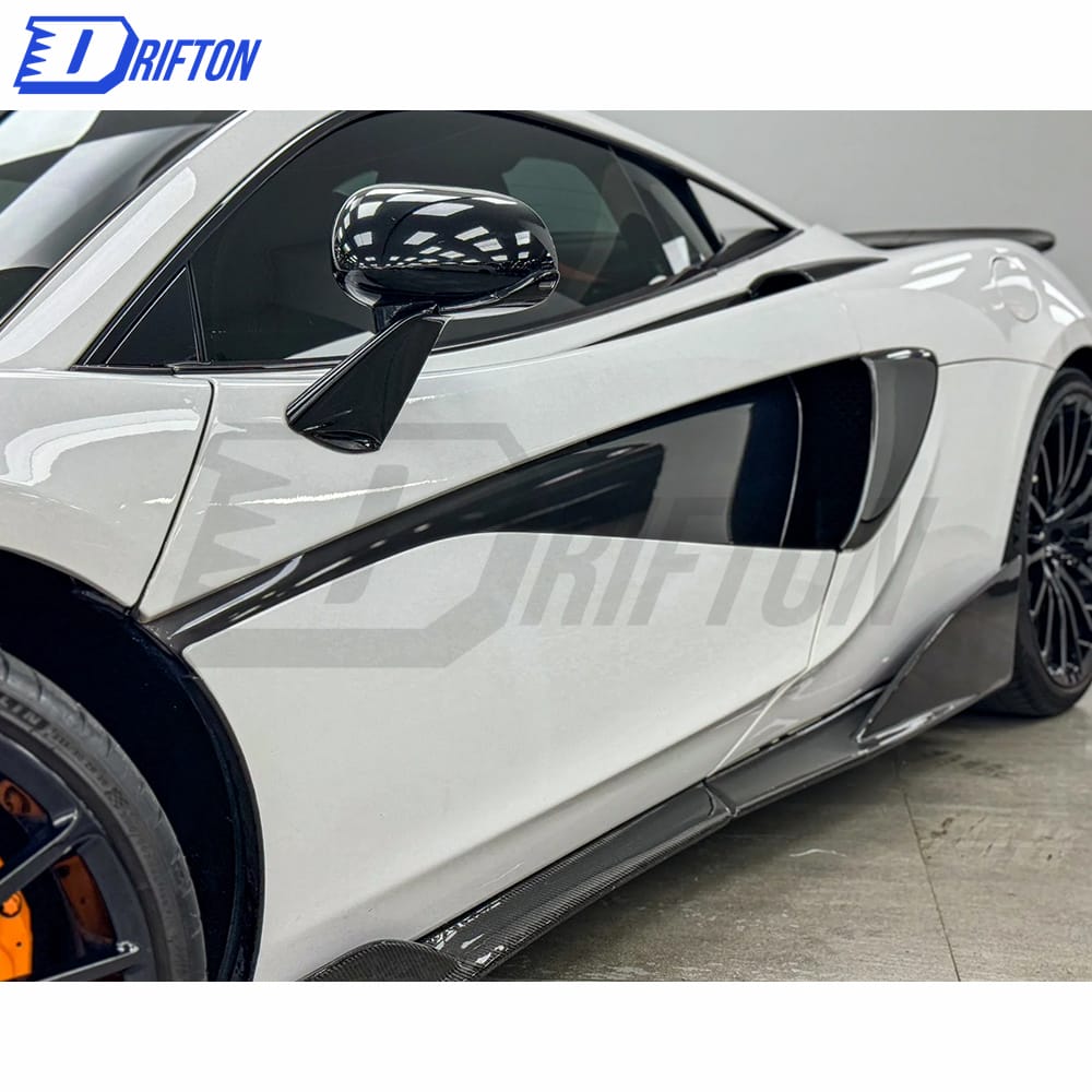 600LT Style Dry Carbon Fiber Rear Engine Hood Cover For Mclaren 570S 2015-2020