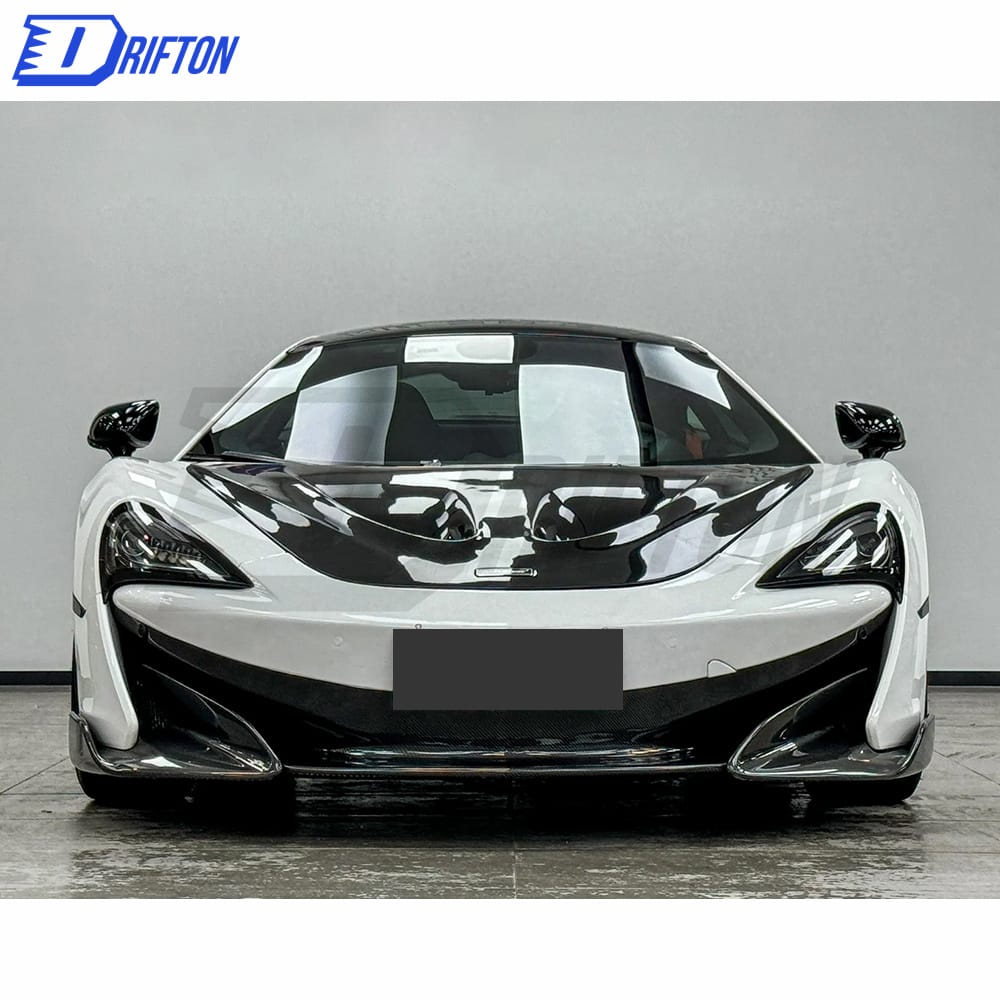 600LT Style Dry Carbon Fiber Rear Engine Hood Cover For Mclaren 570S 2015-2020